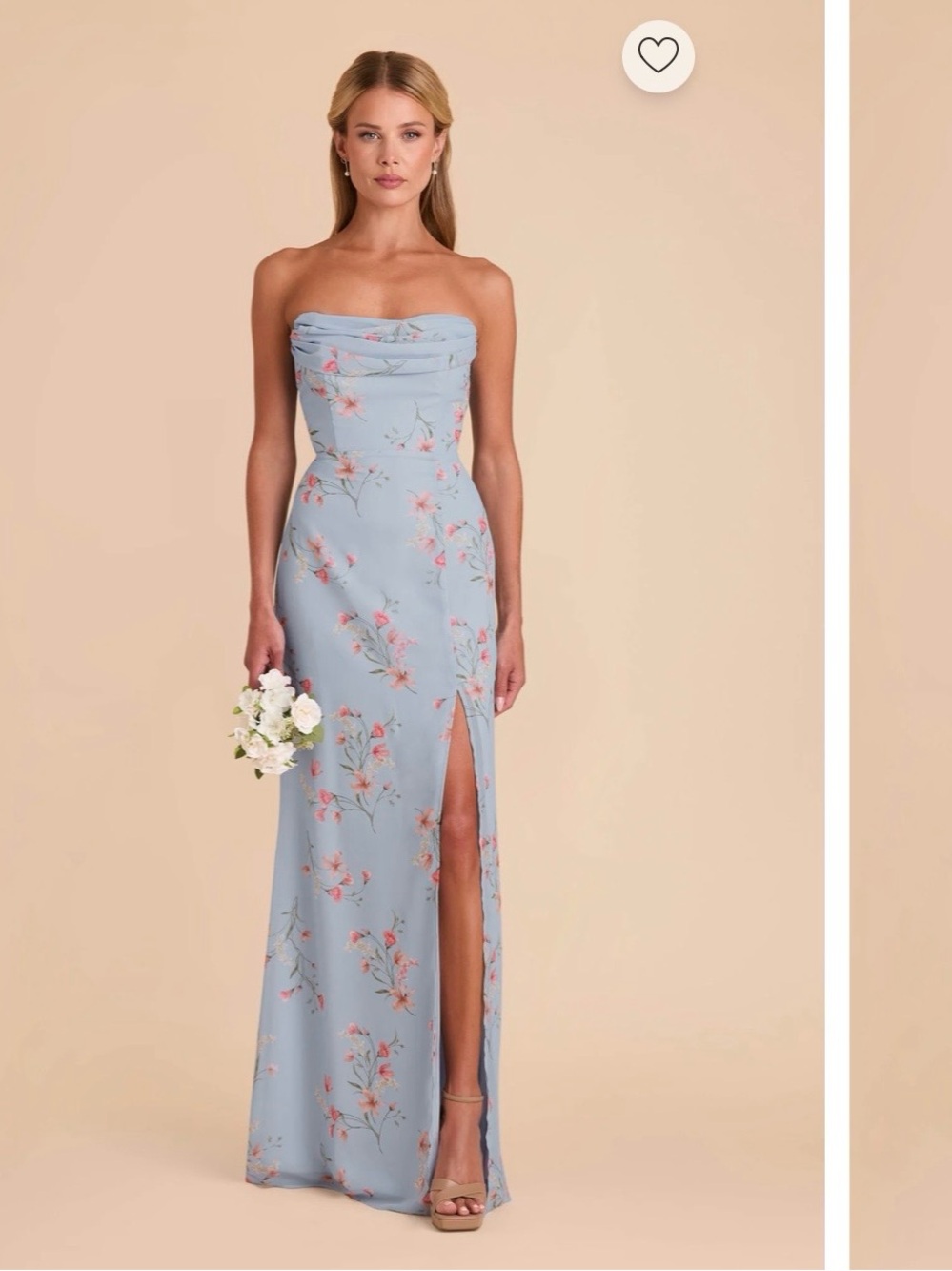 Birdy Grey Mira Dress Chiffon Periwinkle Blue Le Fleur